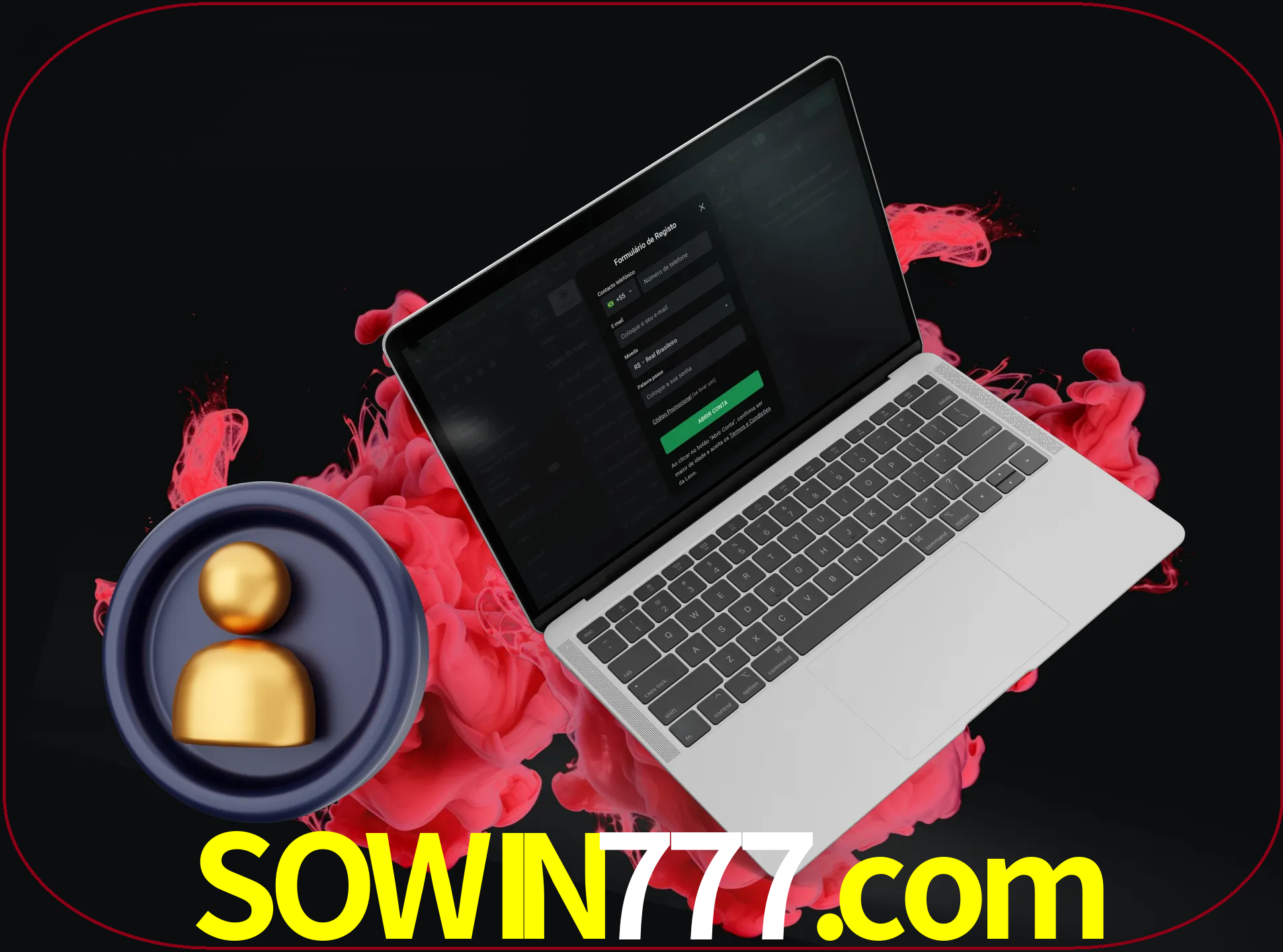 No cabeçalho do site sowin777, clique no botão que o levará a um formulário especial onde terá de introduzir as suas informações actuais.