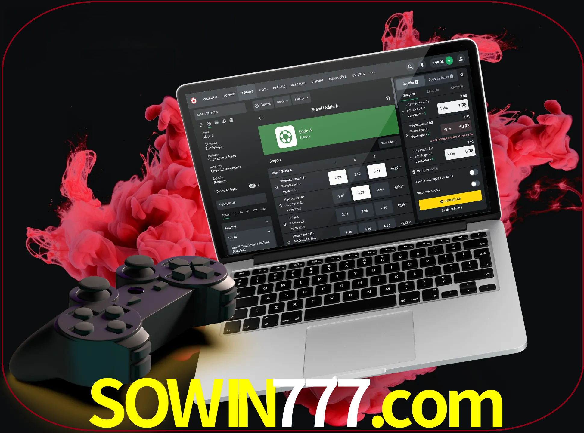 Visite a secção especial de jogos de vídeo em sowin777 para descobrir em que jogos pode apostar e ganhar muito dinheiro.