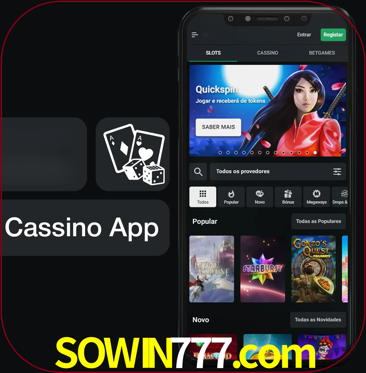 Jogue jogos de cassino e ganhe.