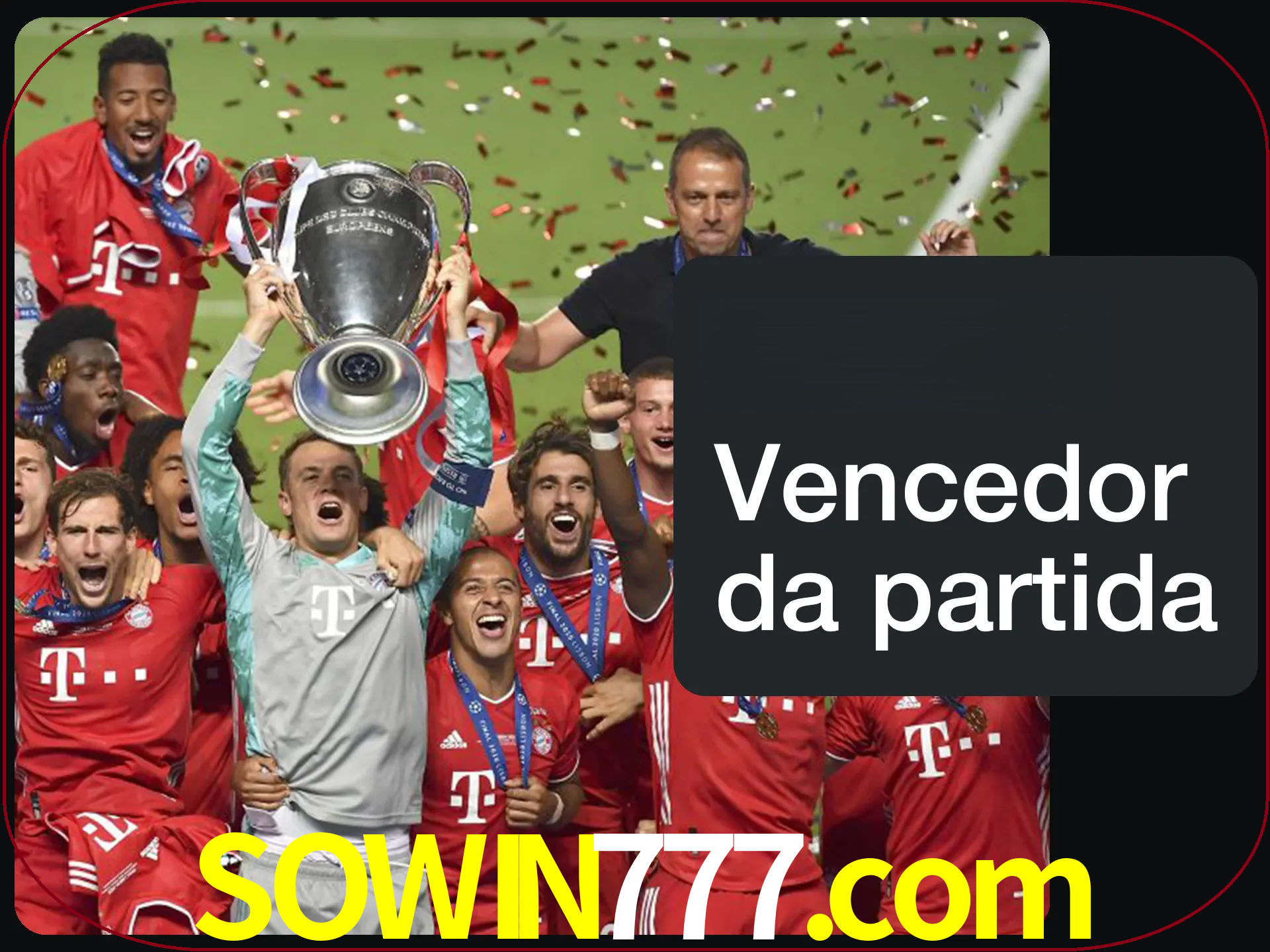 Aposte no vencedor e ganhe uma grande quantia de dinheiro.