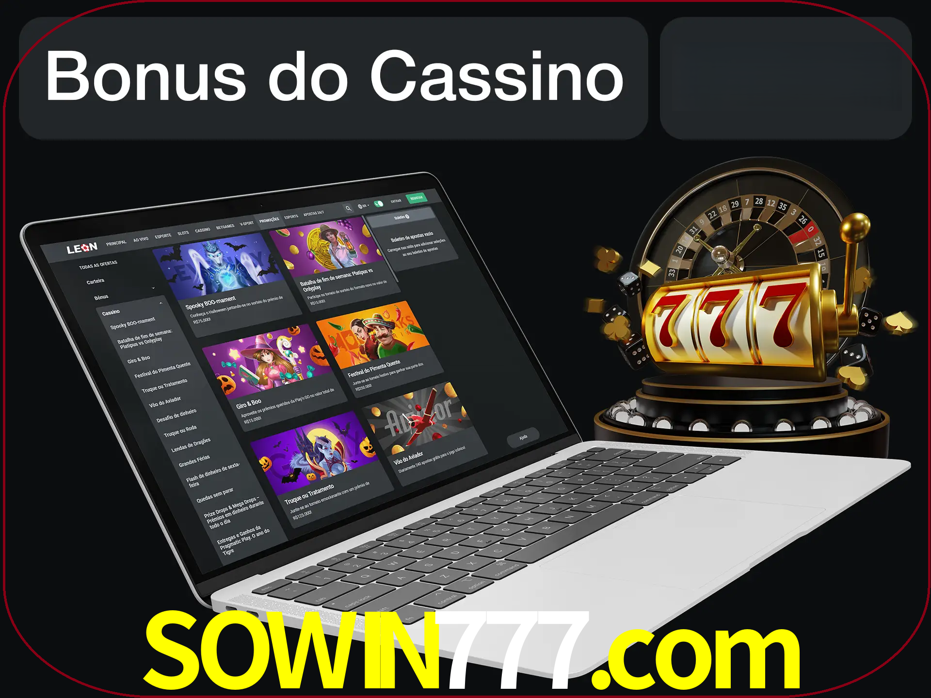 Use o bônus do cassino para começar melhor.