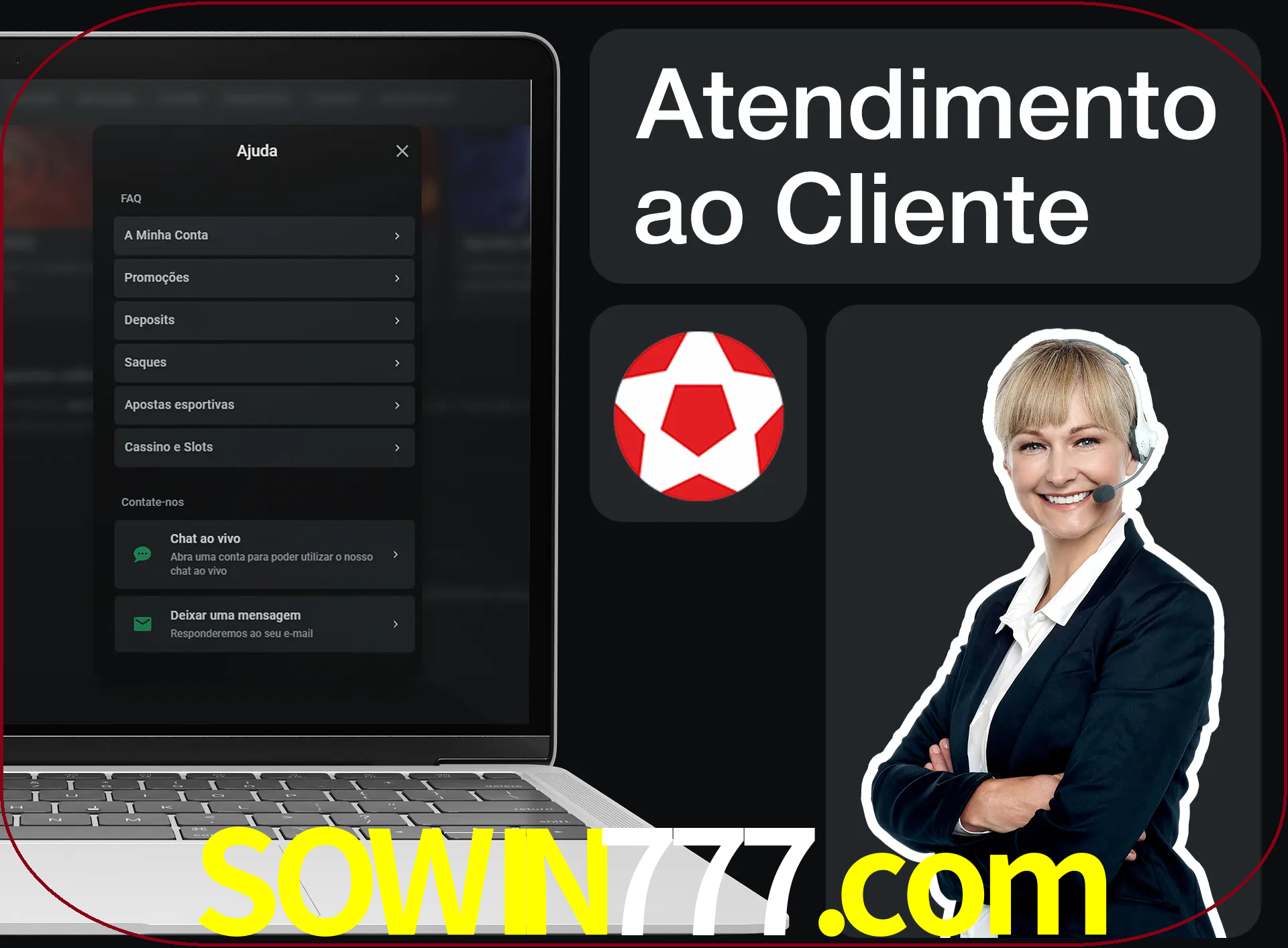 Você pode pedir nosso apoio para ajudar.