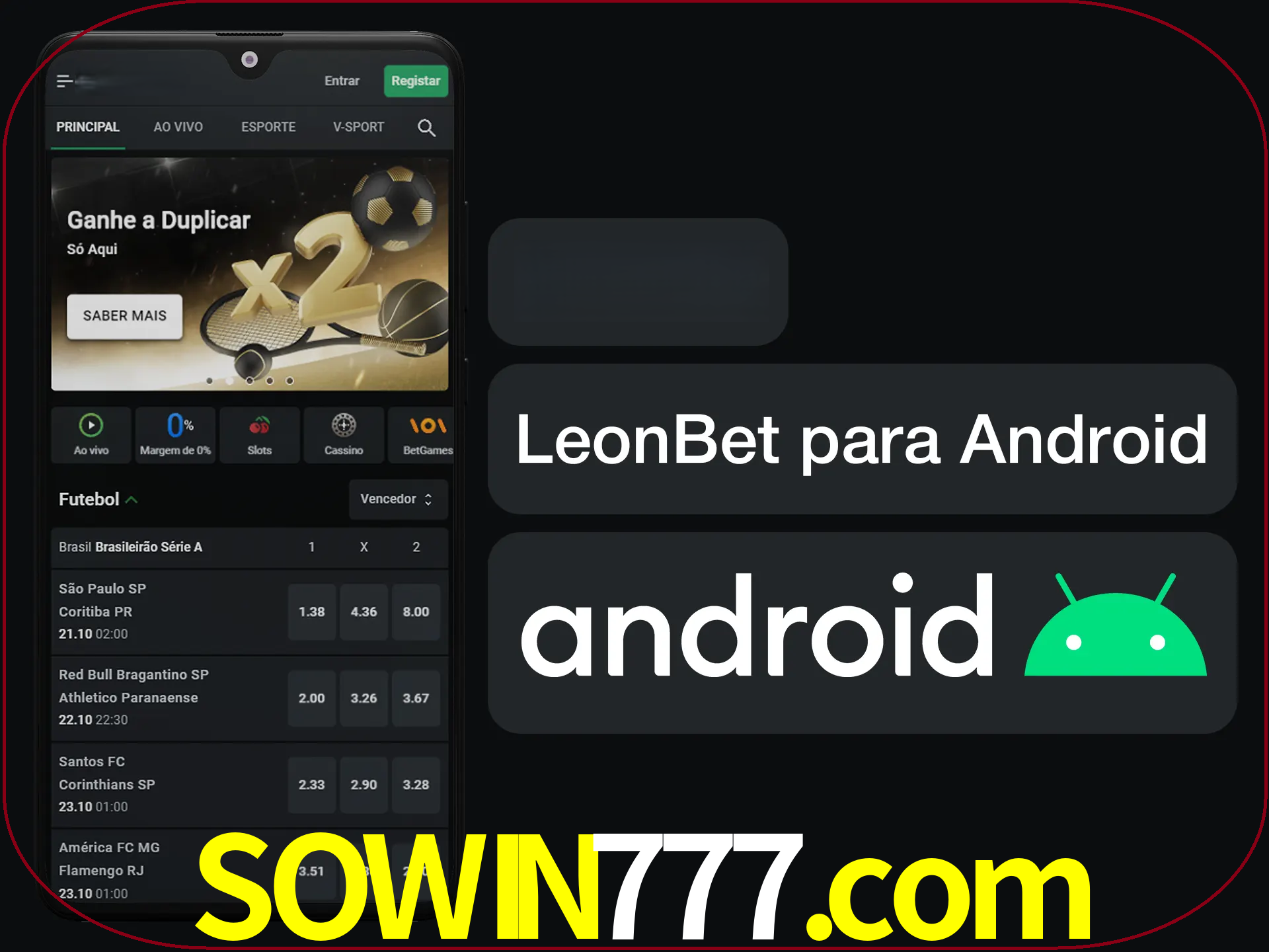 Adquira sua versão poket de LeonBet.